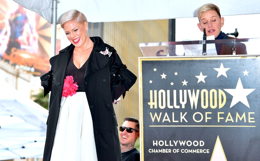 Pink-hollywood-star-ceremony-ellen-degeneres