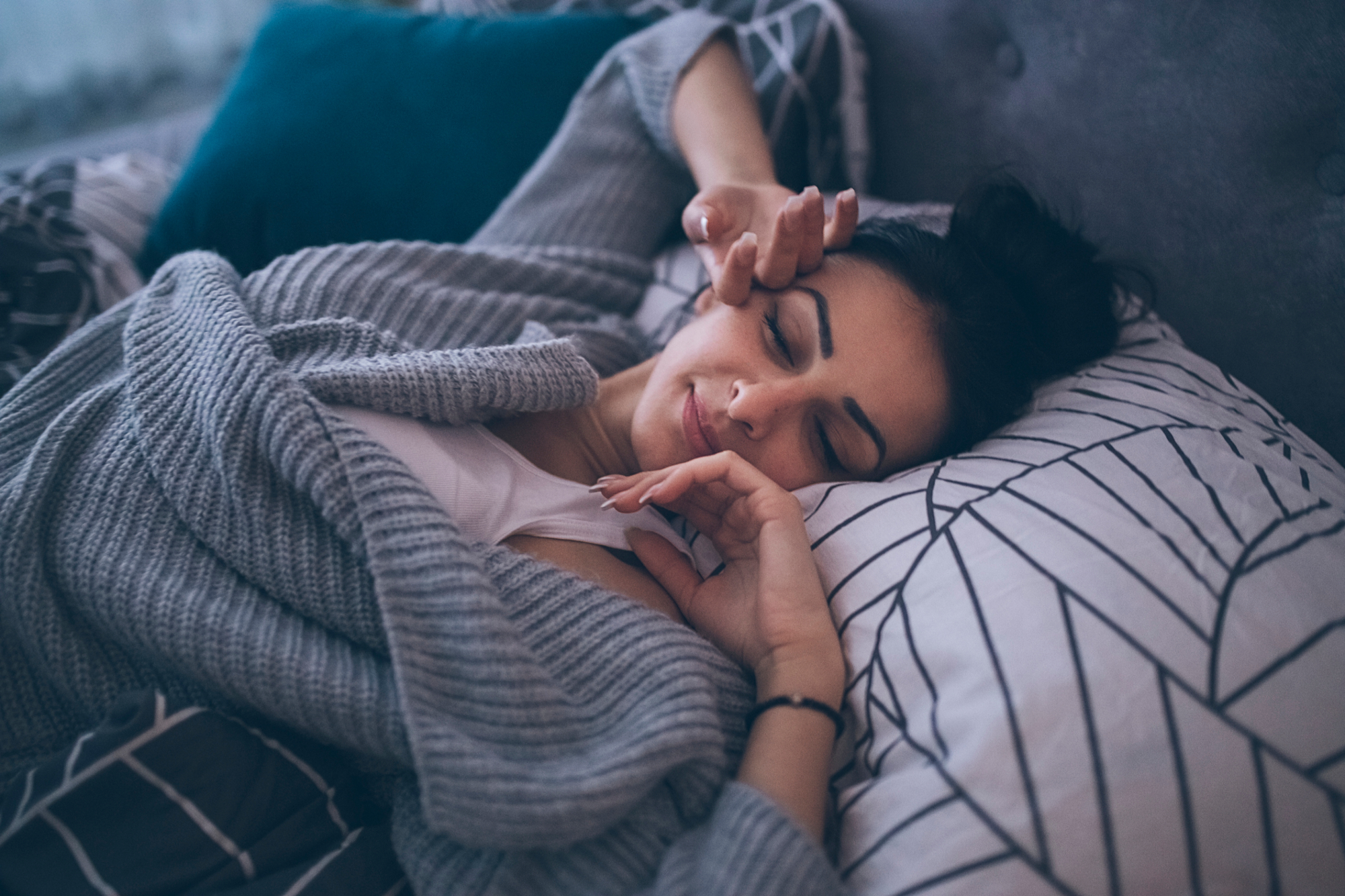 Woman In Bed