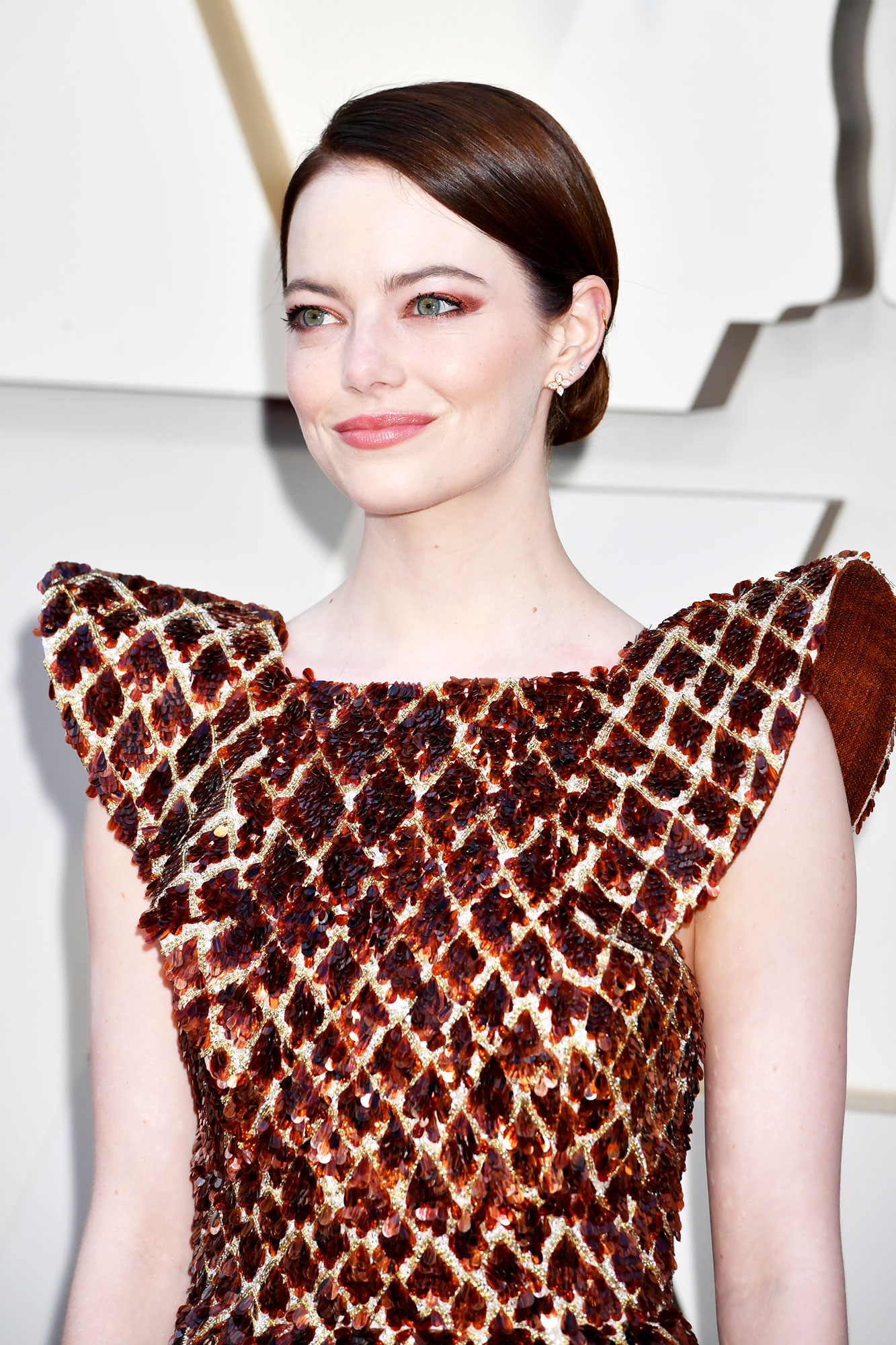 Emma Stone's Makeup Artist Tells Us All About Her Bronze Oscars Look