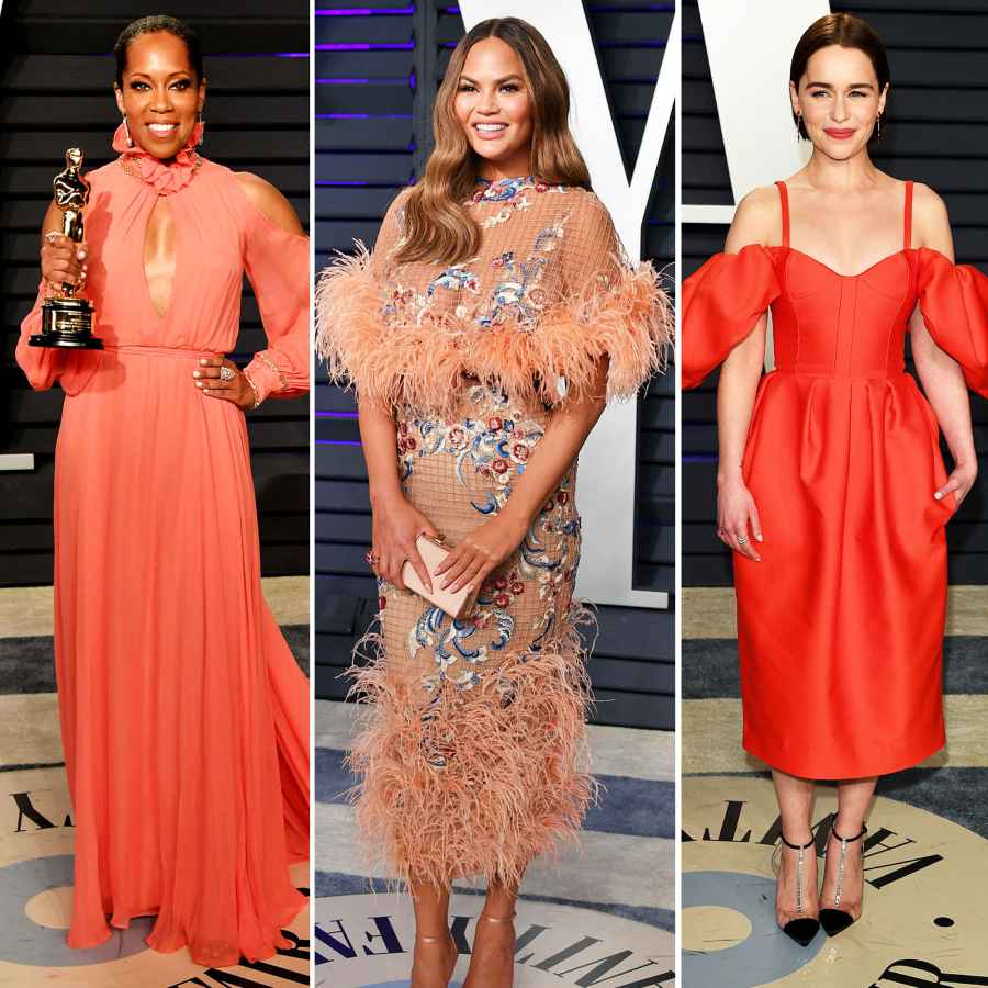 Regina King, Chrissy Teigen and Emilia Clarke vanity fair oscars party 2019