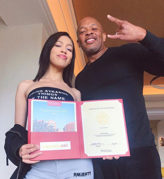 Dr. Dre’s Daughter Seemingly Shades Lori Loughlin After Daughter’s Acceptance Into USC