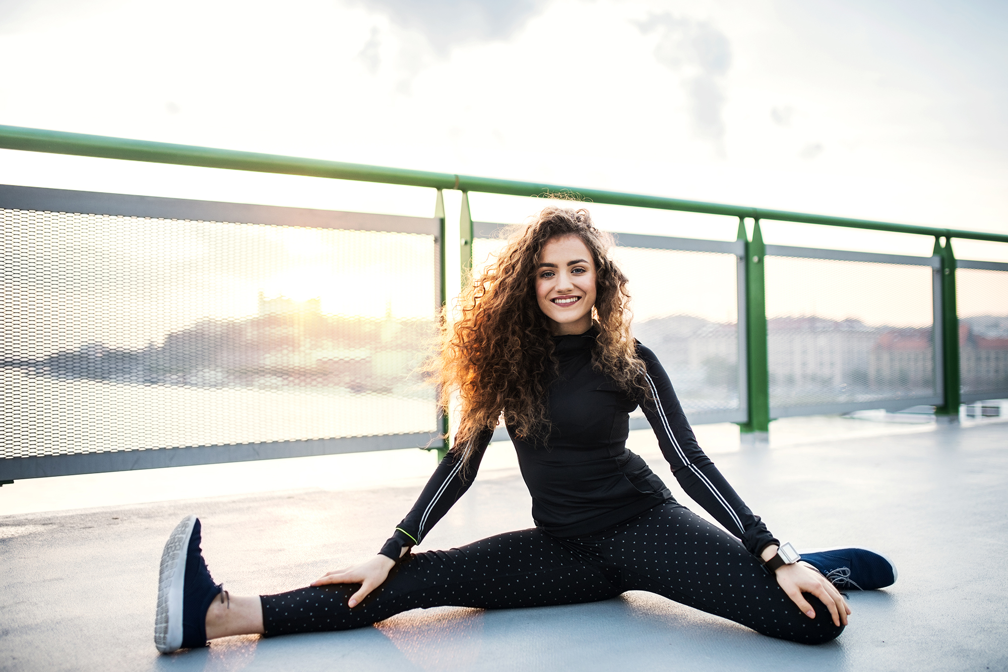 Woman in Leggings