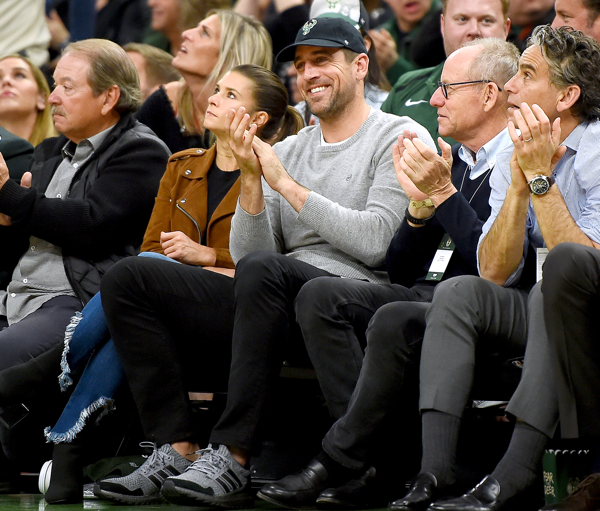 Aaron-Rodgers-Basketball-Game-Danica-Patrick