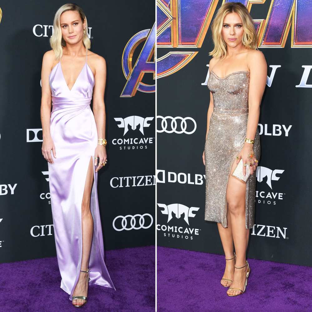 Brie Larson and Scarlett Johansson Rock Infinity Gauntlet Rings on the ŒAvengers¹ Red Carpet