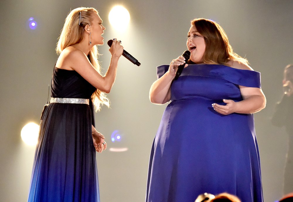 Carrie-Underwood-Chrissy-Metz-ACM-performing