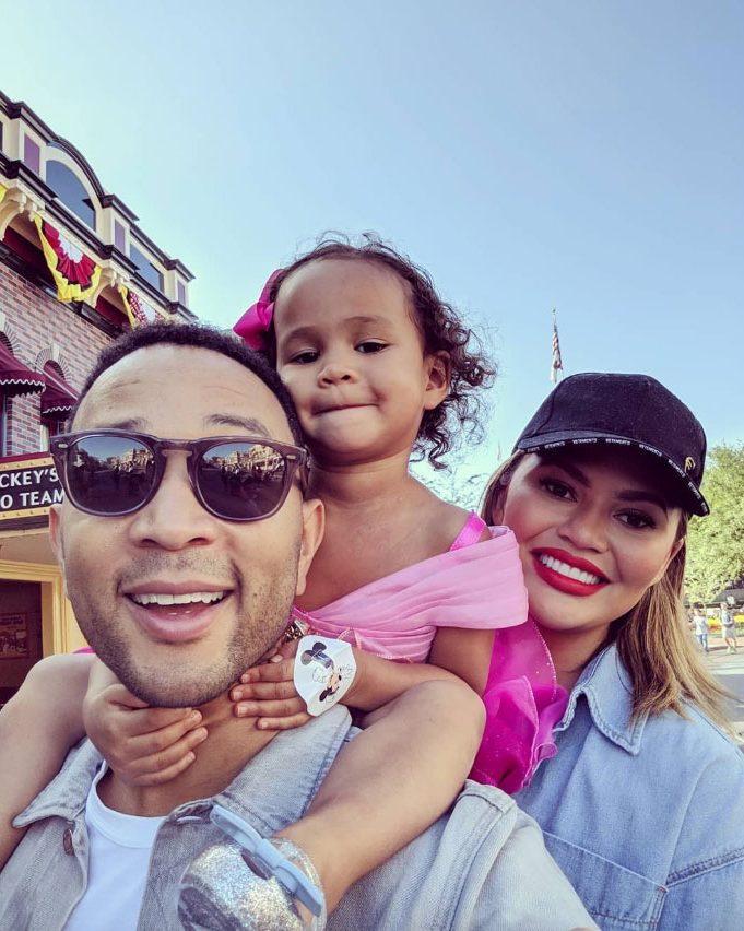 Chrissy Teigen John Legend Luna Disneyland Birthday