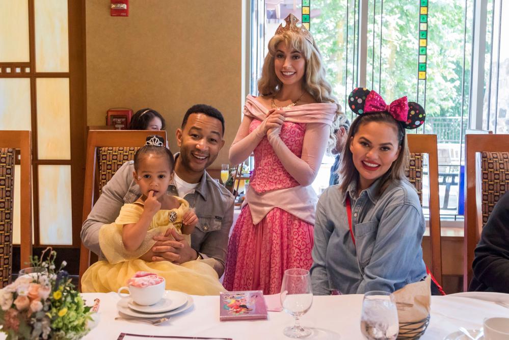 Chrissy Teigen John Legend Luna Disneyland Birthday