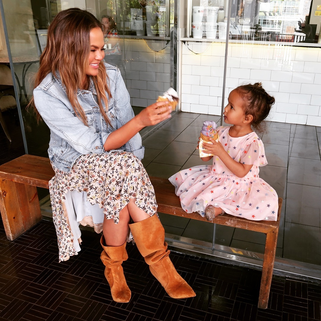 Chrissy Teigen's Daughter Luna Is Freaking