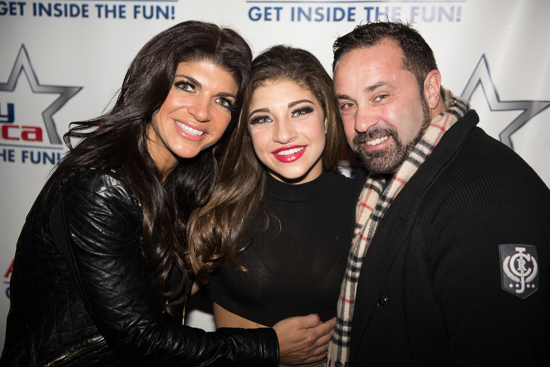 Teresa, Gia and Joe Giudice