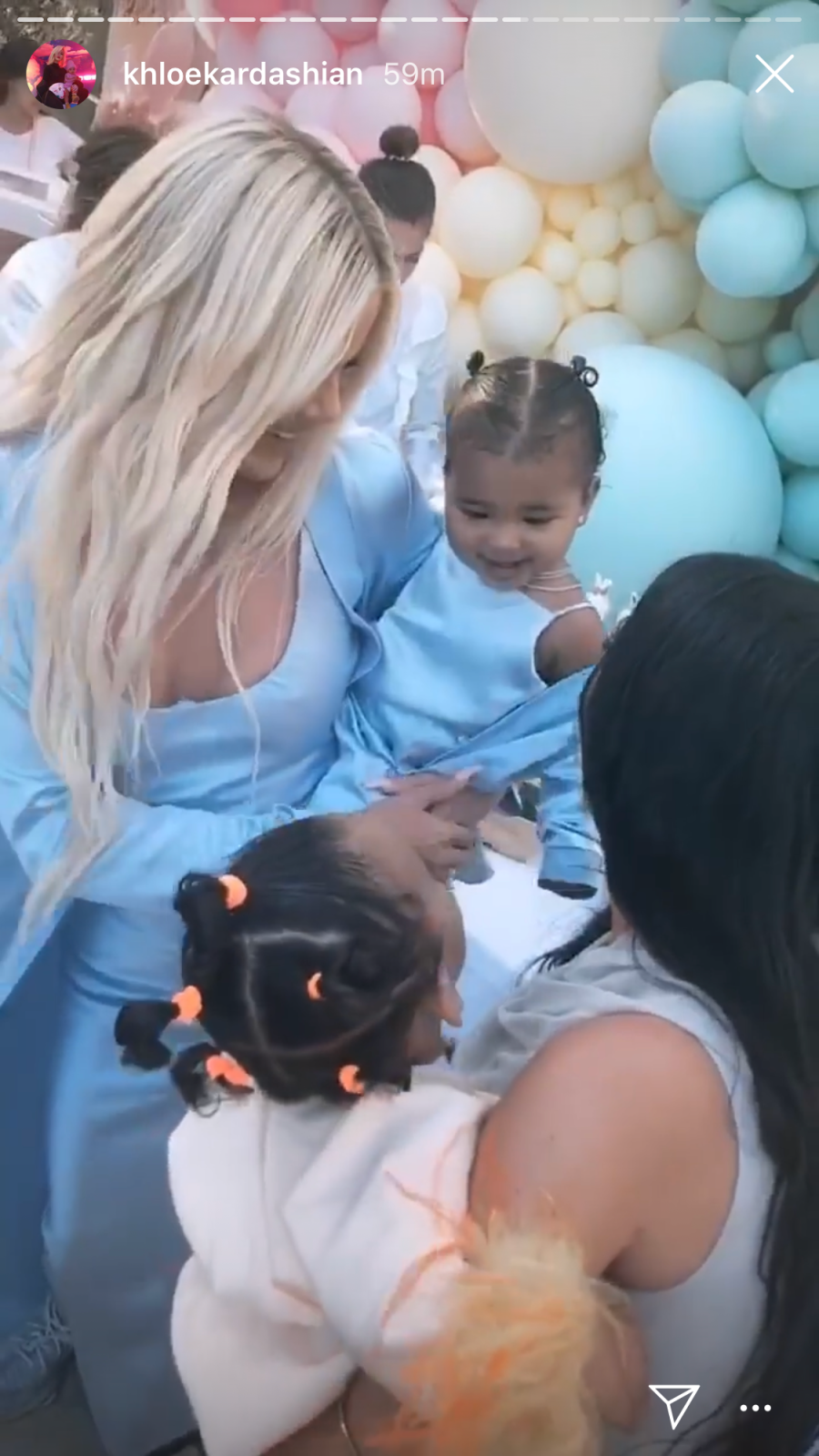 Khloe Kardashian and Tristan Thompson Reunite at Daughter True’s 1st Birthday Party