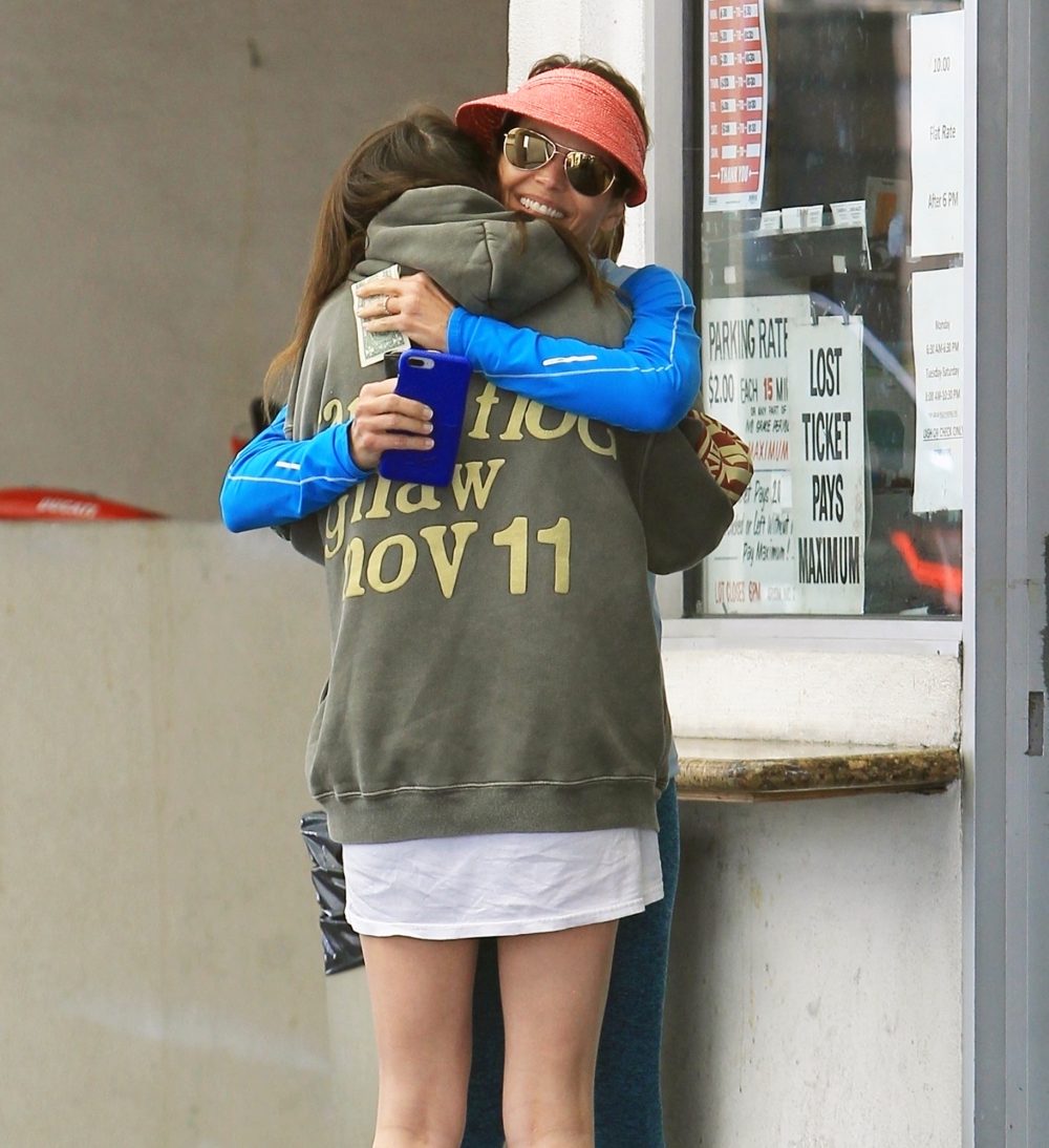 Lori Loughlin receives a warm hug from daughter Isabella Rose Giannulli