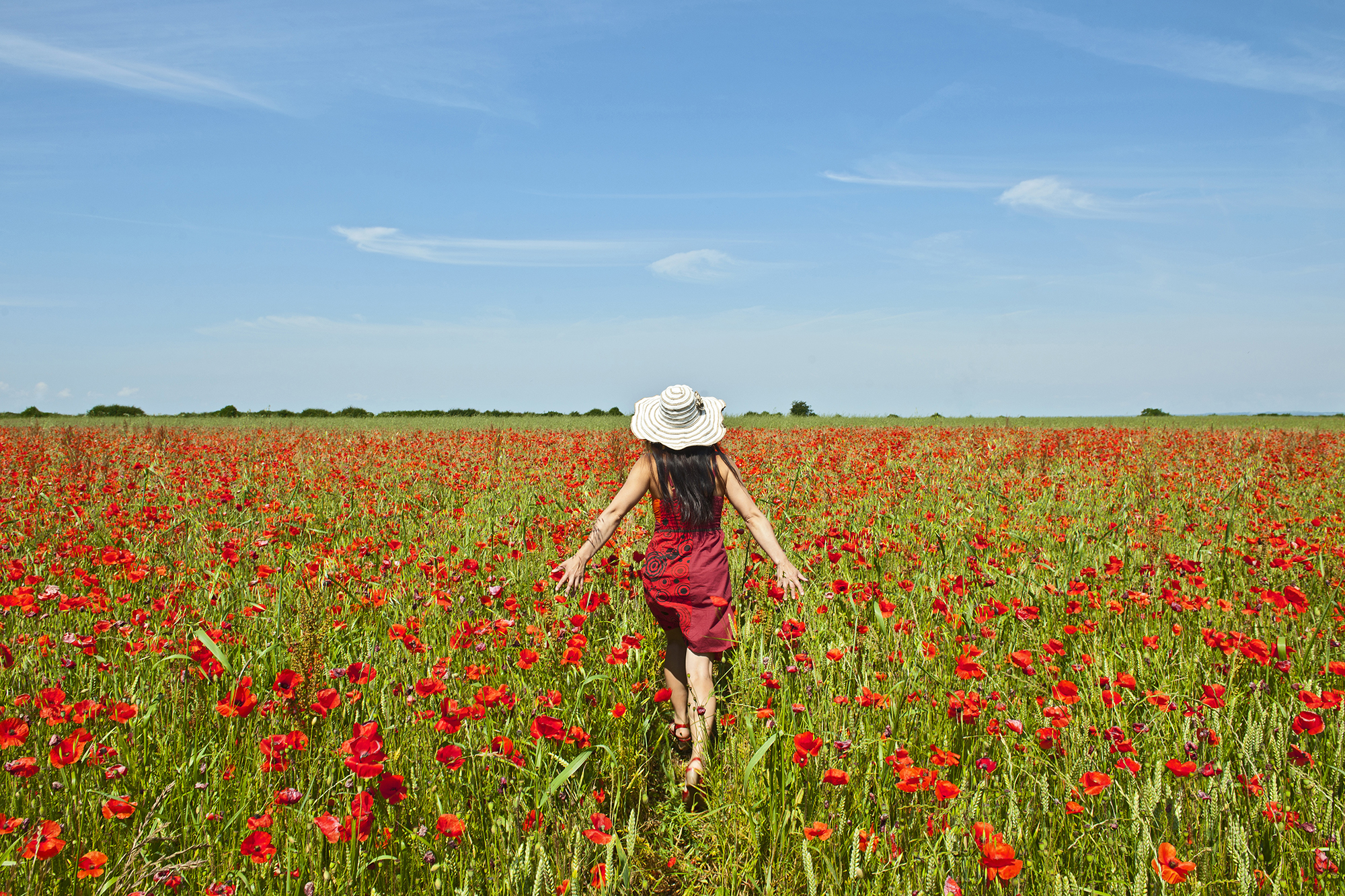 Woman in Flowers