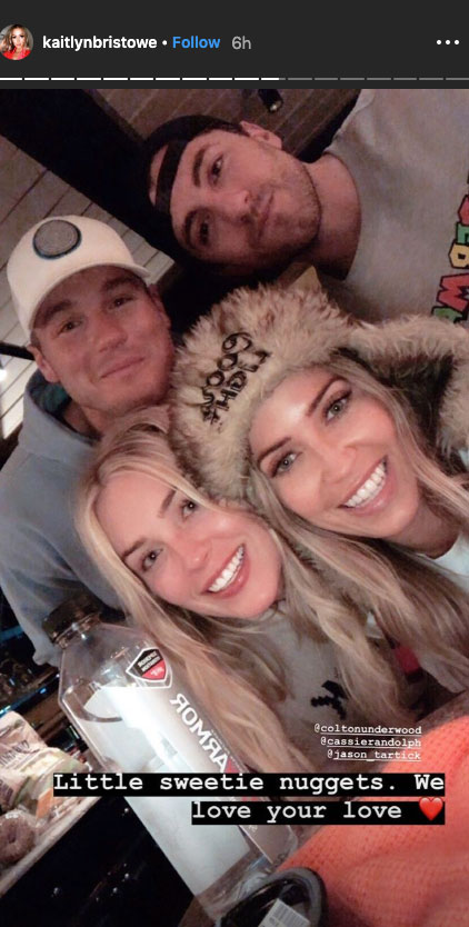 ‘Bachelor' Alums Colton Underwood Cassie Randolph Kaitlyn Bristowe Jason Tartick Double Date Aspen