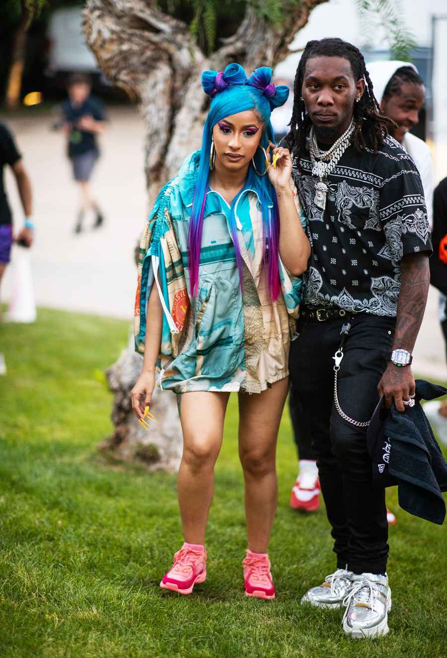 Cardi B and Offset coachella fashion