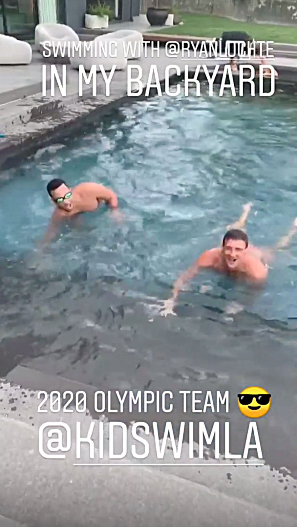 John Legend Gets 'Backyard' Swimming Lessons From Ryan Lochte