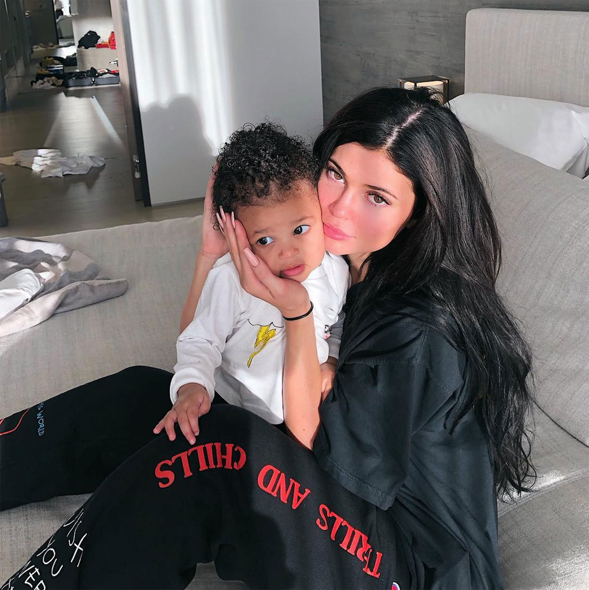 Kylie Jenner Shows Off Her Hairstyling Skills on Daughter Stormi