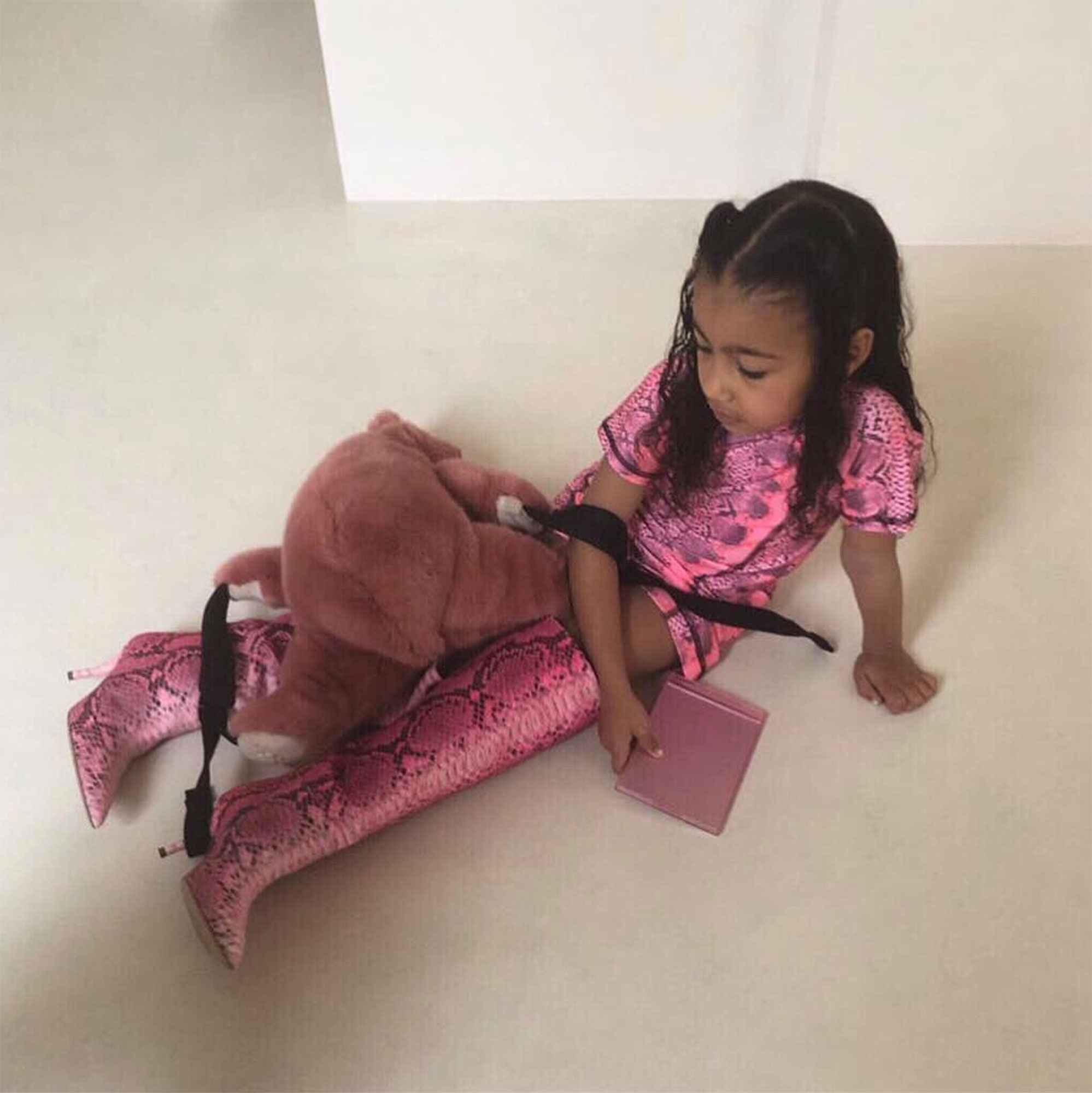North west kim kardashian boots