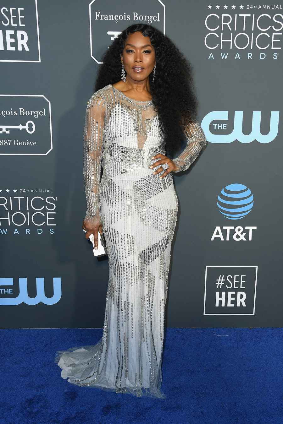 Angela Bassett Red Carpet Gallery for Stylish Jenny Packham