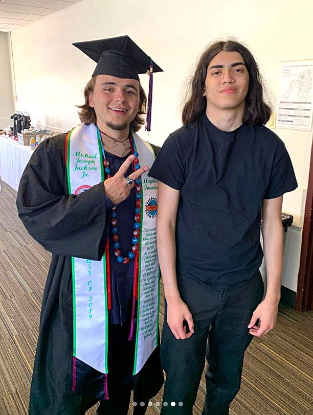 Michael Jackson Son Blanket Rare Appearance Prince Jackson Graduation