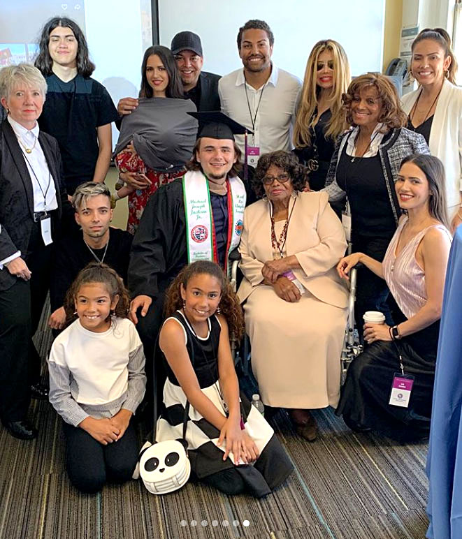 Michael Jackson Son Blanket Rare Appearance Prince Jackson Graduation