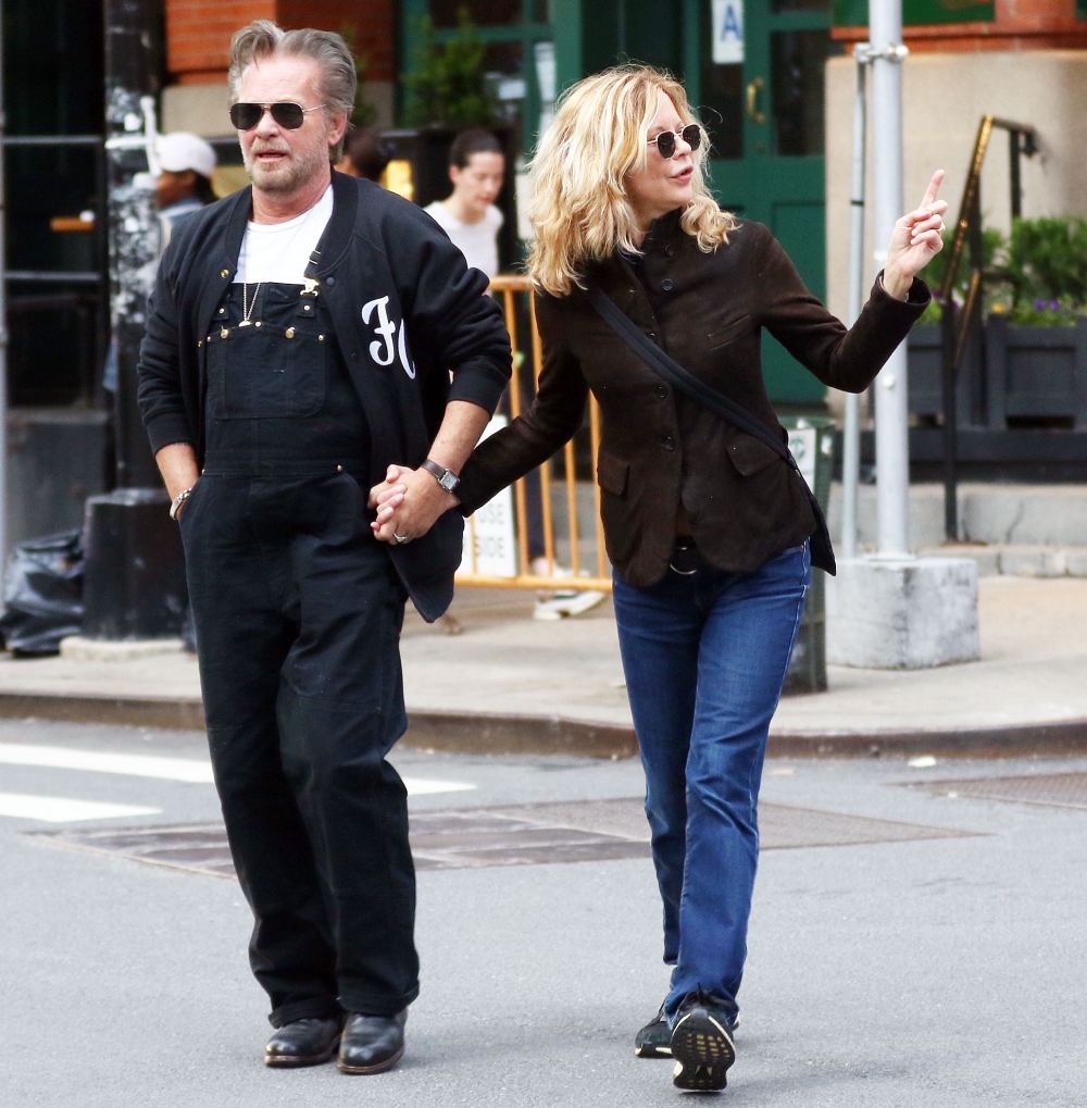 John Mellencamp Meg Ryan Holding Hands Date PDA