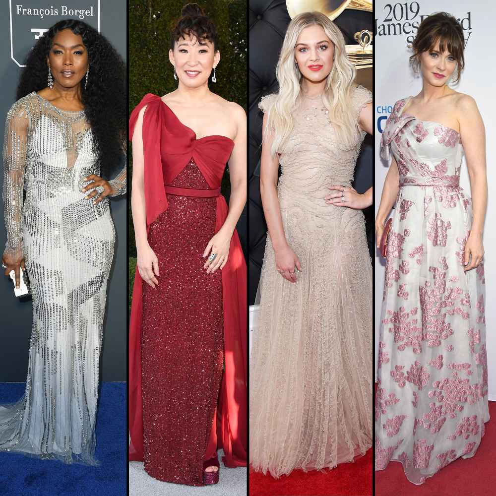 Angela Bassett Sandra Oh Kelsea Ballerini Zooey Dechanel Red Carpet Gallery for Stylish Jenny Packham