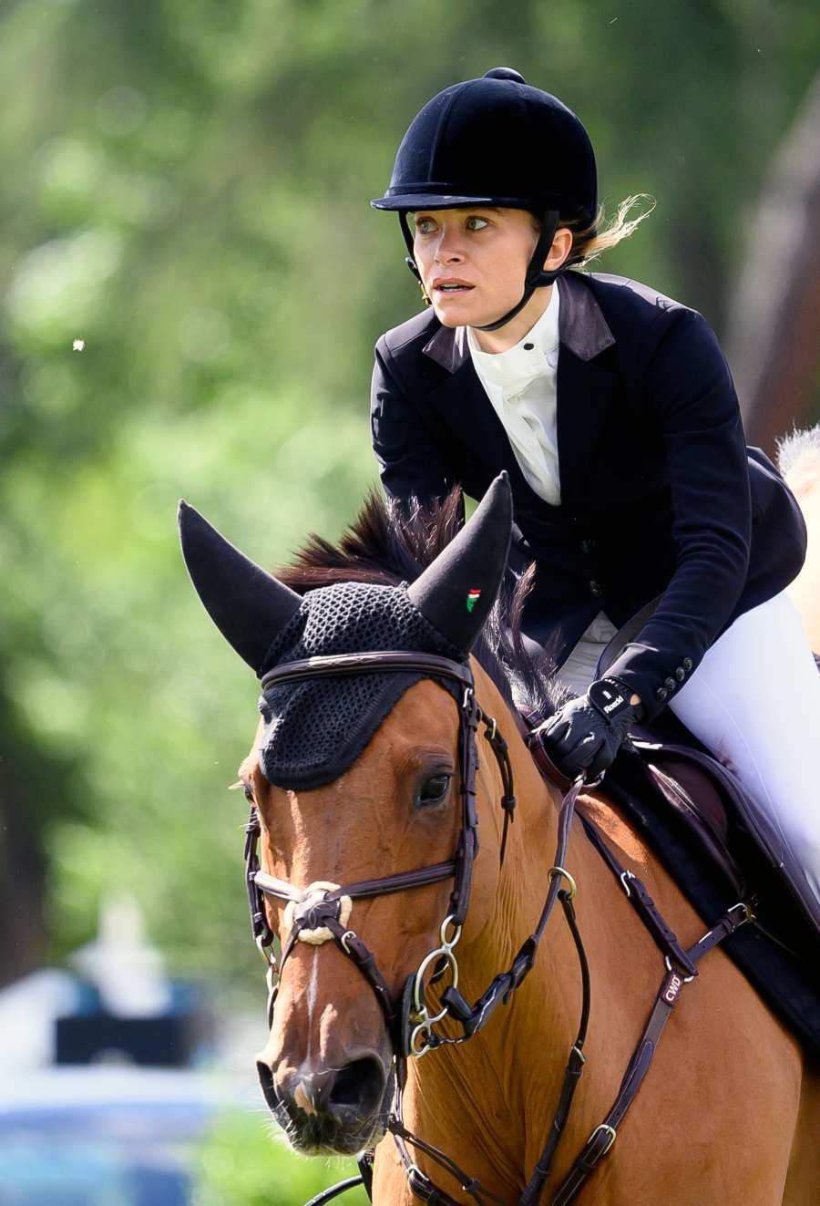 Mary-Kate Olsen Kisses Husband Olivier Sarkozy at Horseback Riding Event