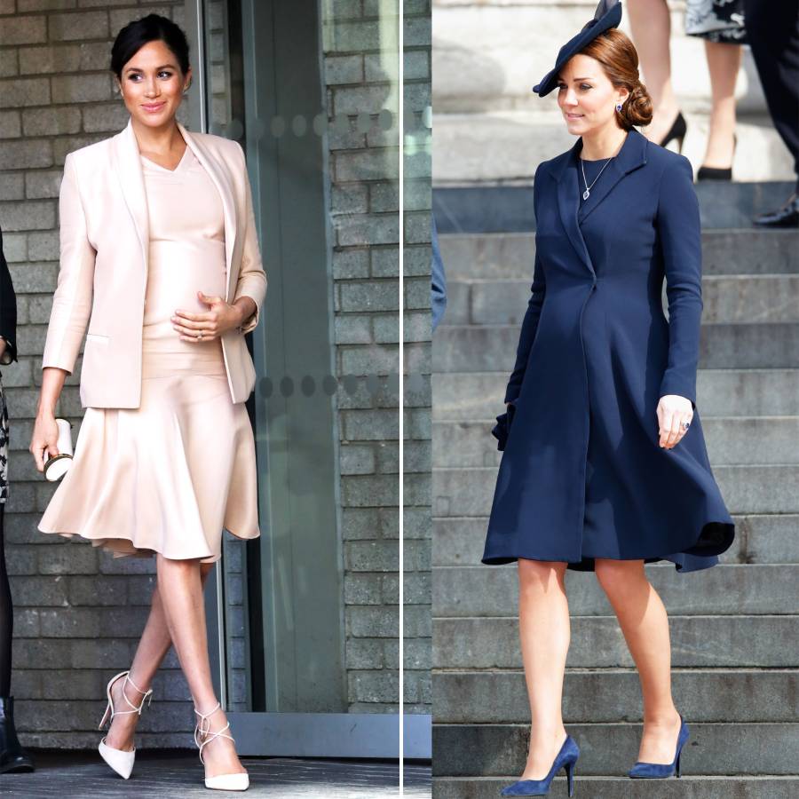 Meghan Markle and Kate Middleton Maternity Style