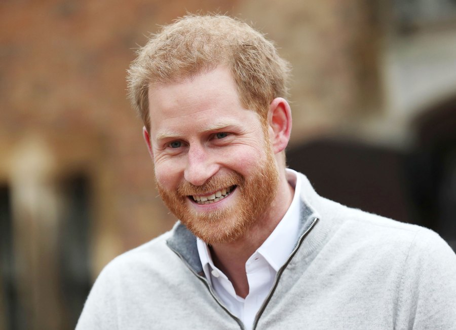 Prince Harry Beams Windsor Castle Duchess Meghan Birth Royal Baby