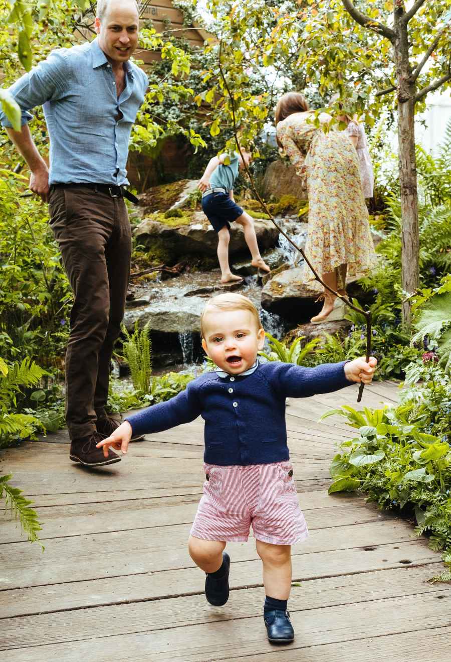 Prince William, Duchess Kate and Kids Play in the Garden She Designed at Chelsea Flower Show