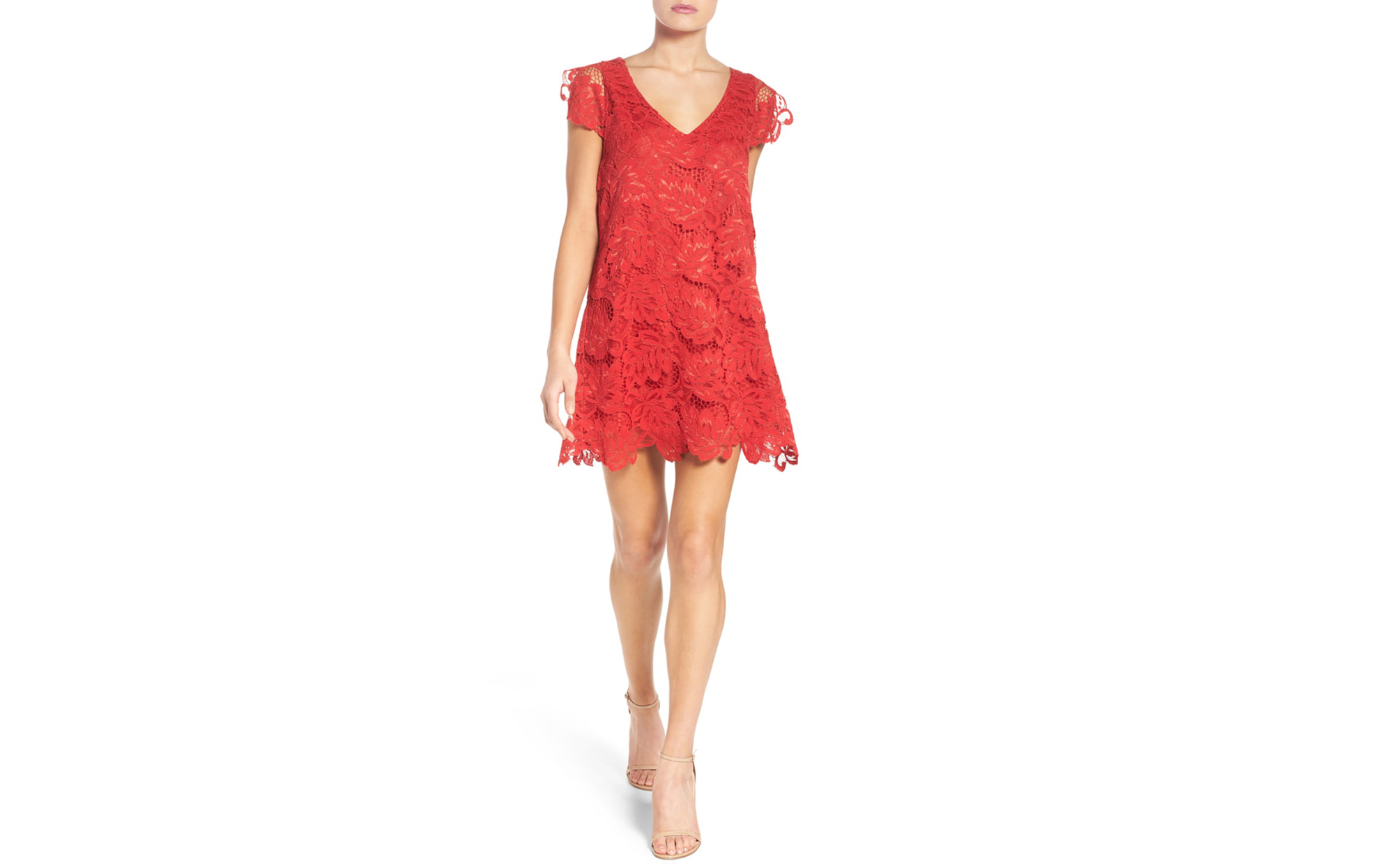 red-floral-dress