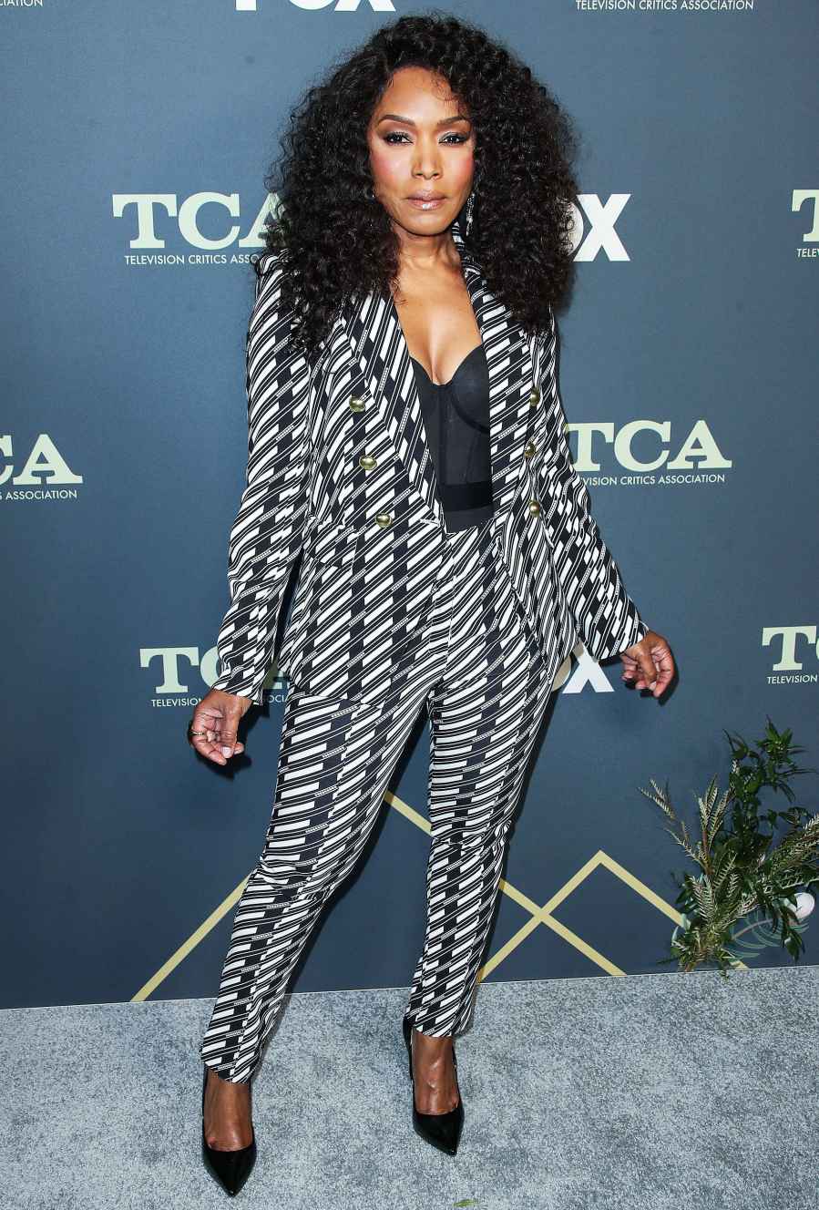 Angela Basset Printed Suits