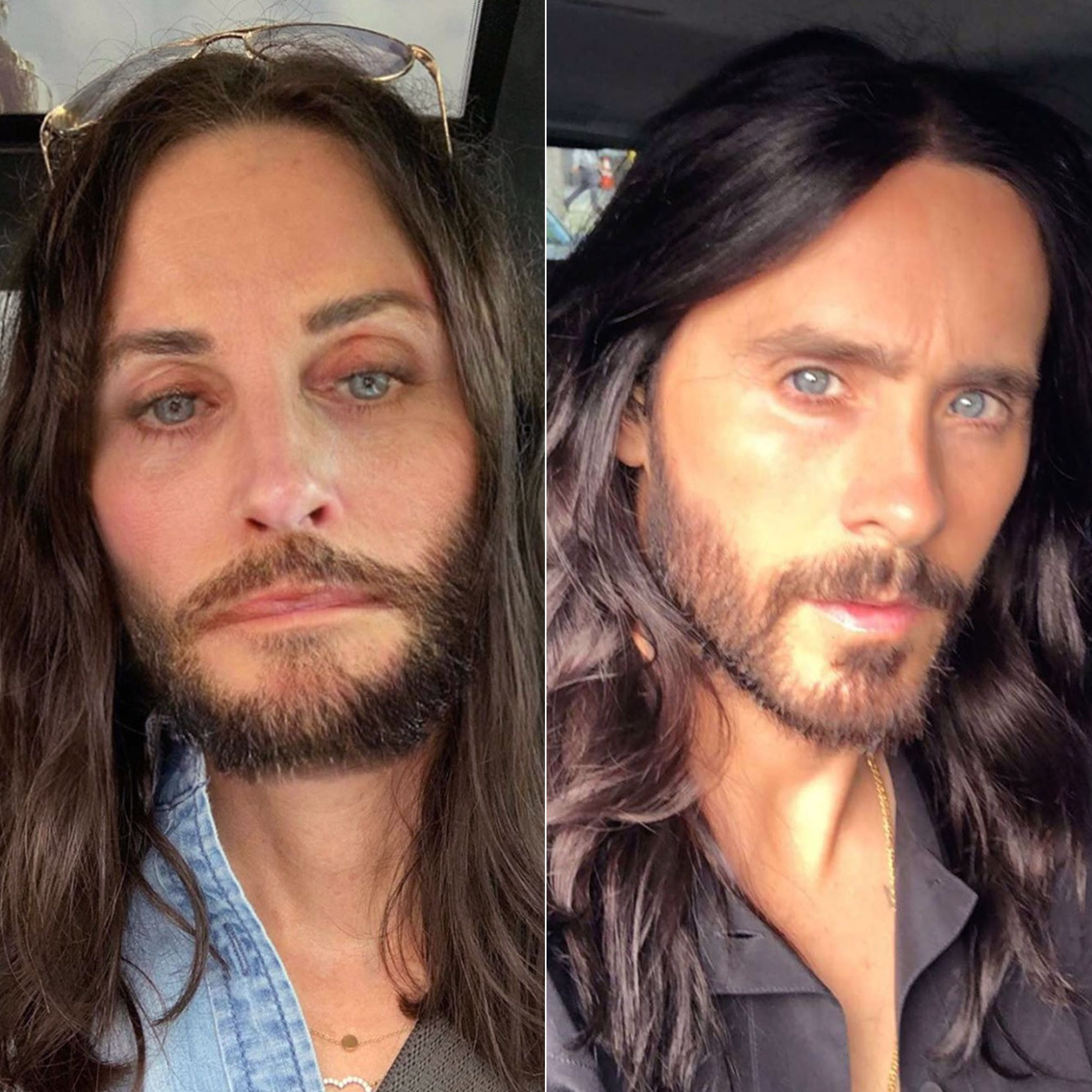 Courteney Cox Jared Leto Twinning