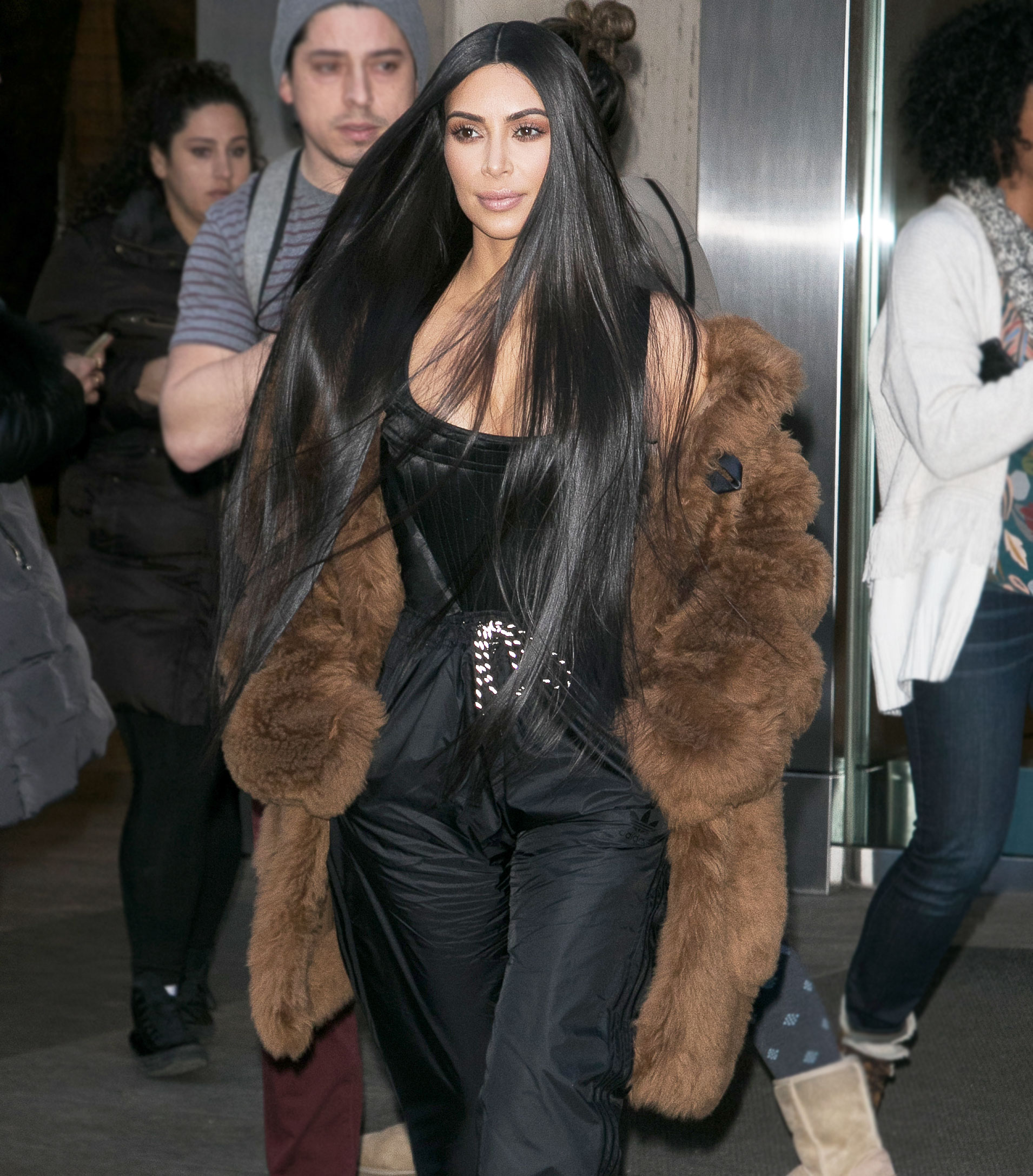Kim Kardashian Fur Coat