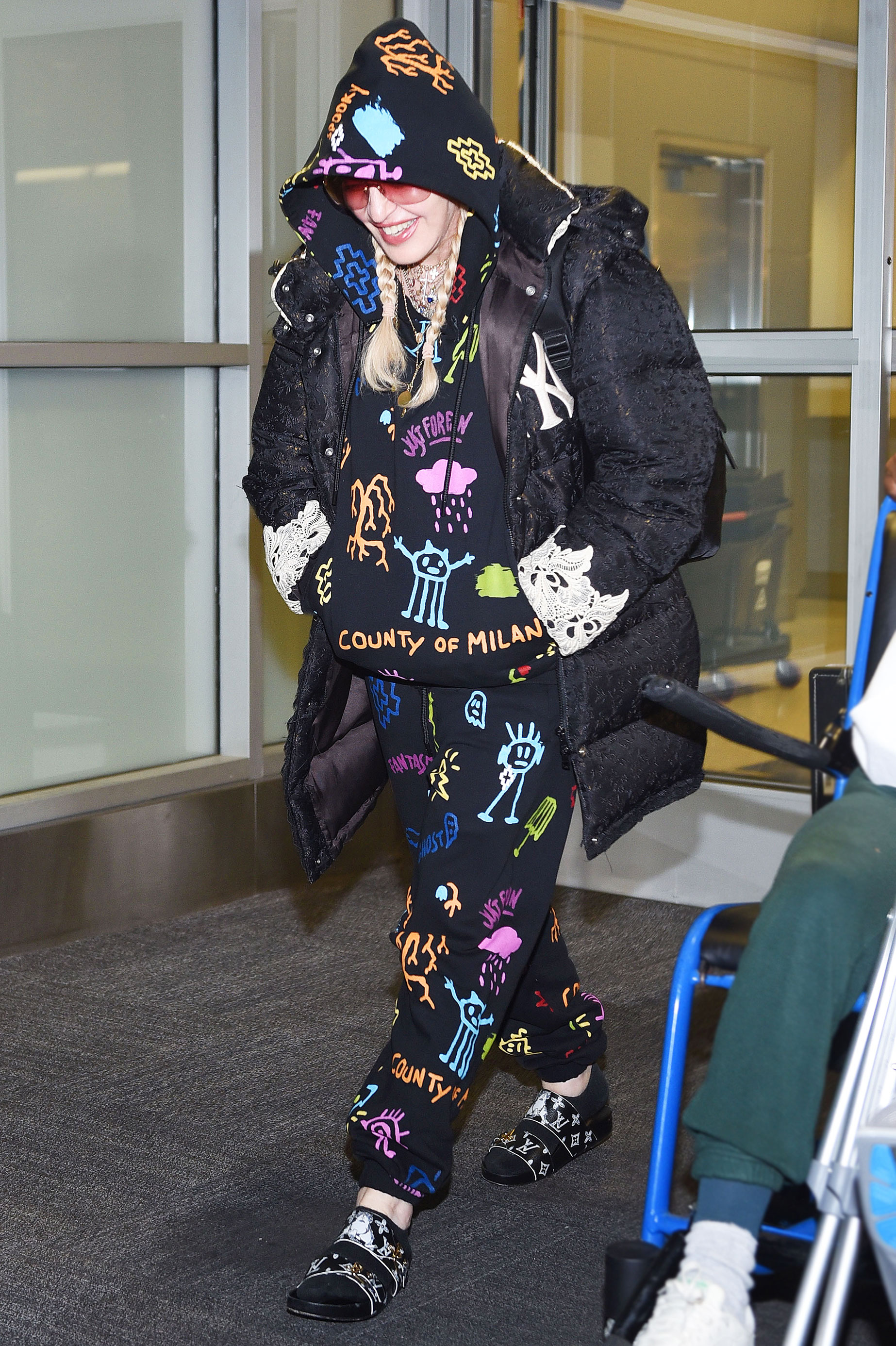 Madonna Country of Milan Outfit JFK June 16