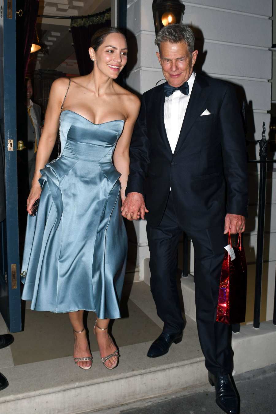 Newlyweds Katharine McPhee and David Foster Look Lucky in Love as They Step Out For Wedding Reception