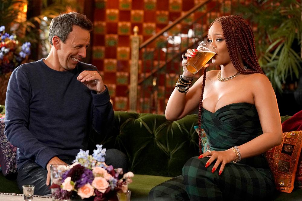 Seth-Meyers-Rihanna-day-drinking