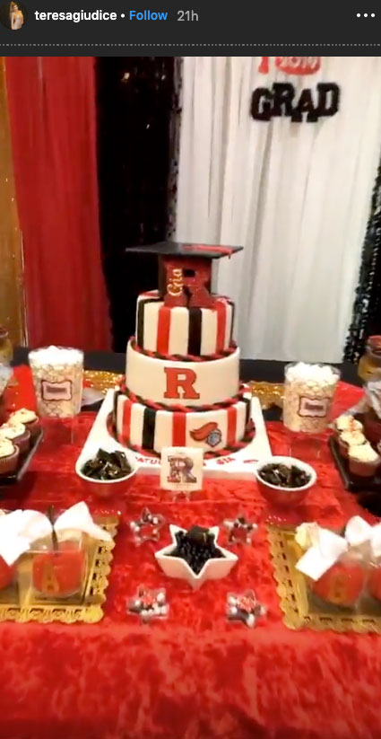 Teresa Guidice Throws Lavish Graduation Party for Daughter Gia Cake