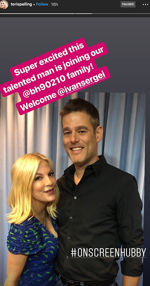 Tori Spelling Ivan Sergei BH90210 Behind The Scenes