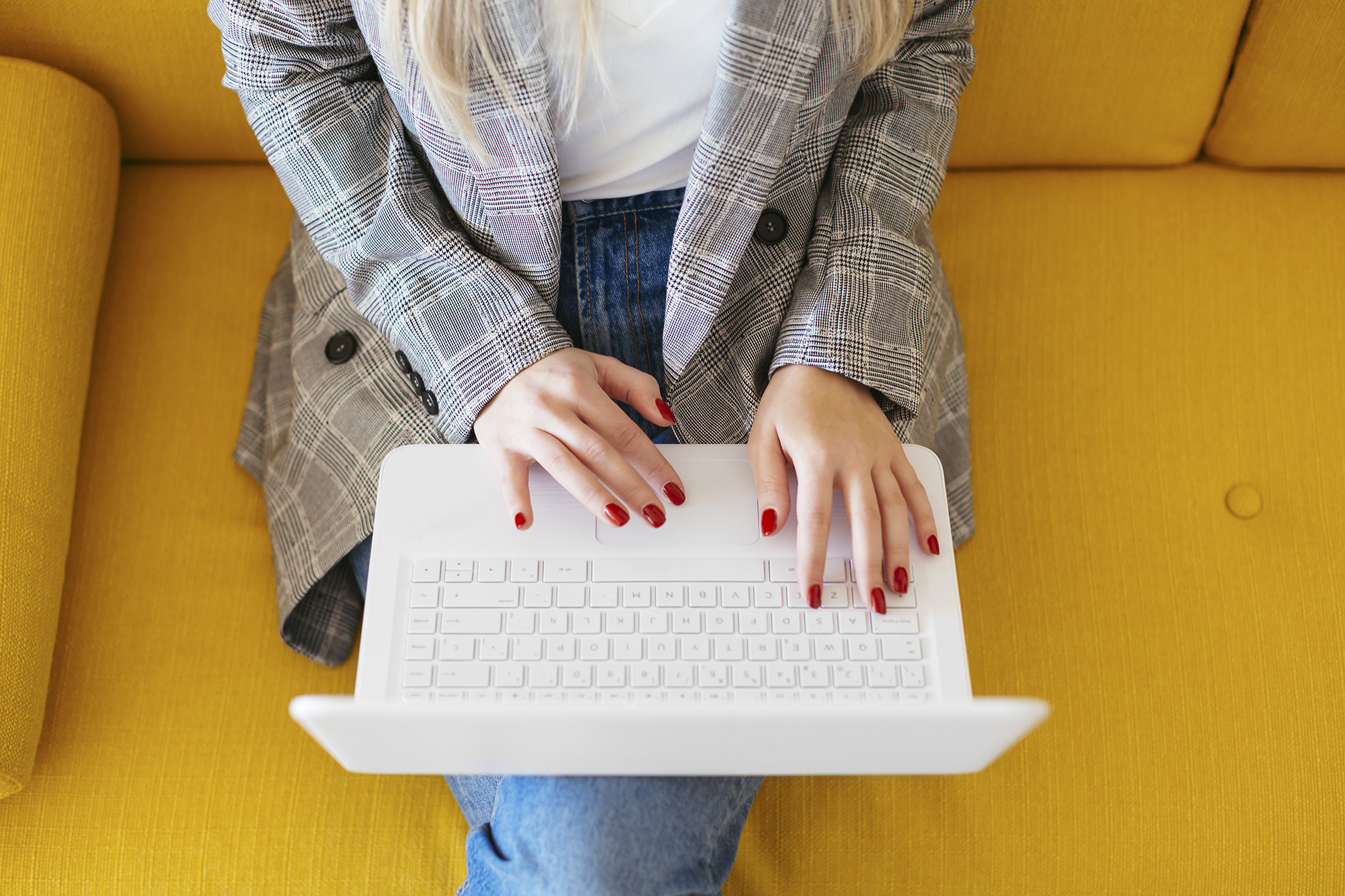 Woman Using Laptop