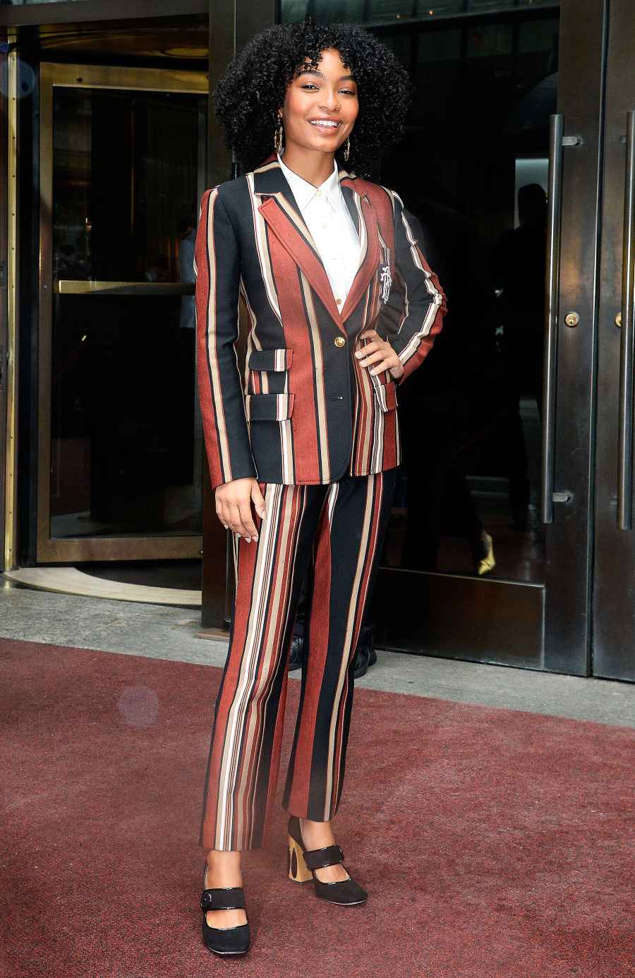 Yara Shahidi Printed Suits