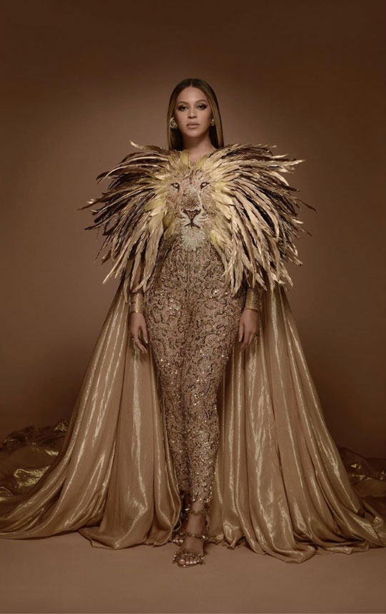 beyonce lion outfit