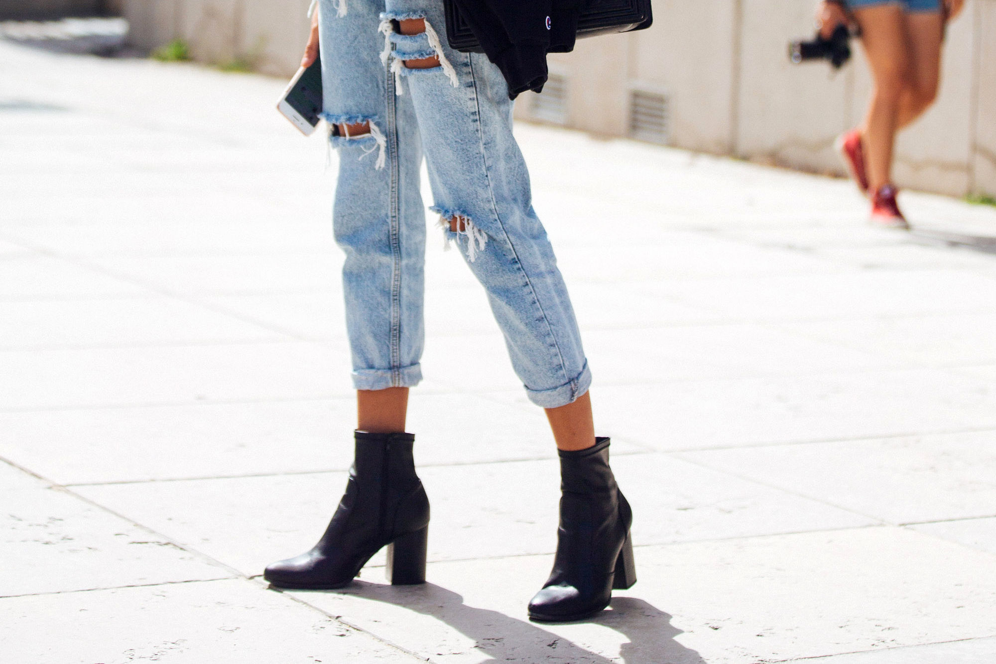 Booties with jeans