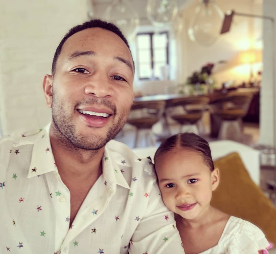 Chrissy Teigen and John Legend’s Summer Vacation Album With Luna and Miles John Legend and Luna Selfie