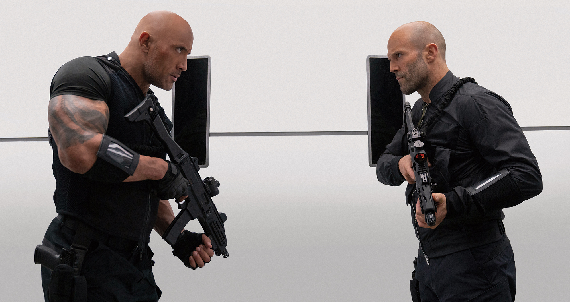 Vanessa Kirby Jason Statham and The Rock Hobbs & Shaw