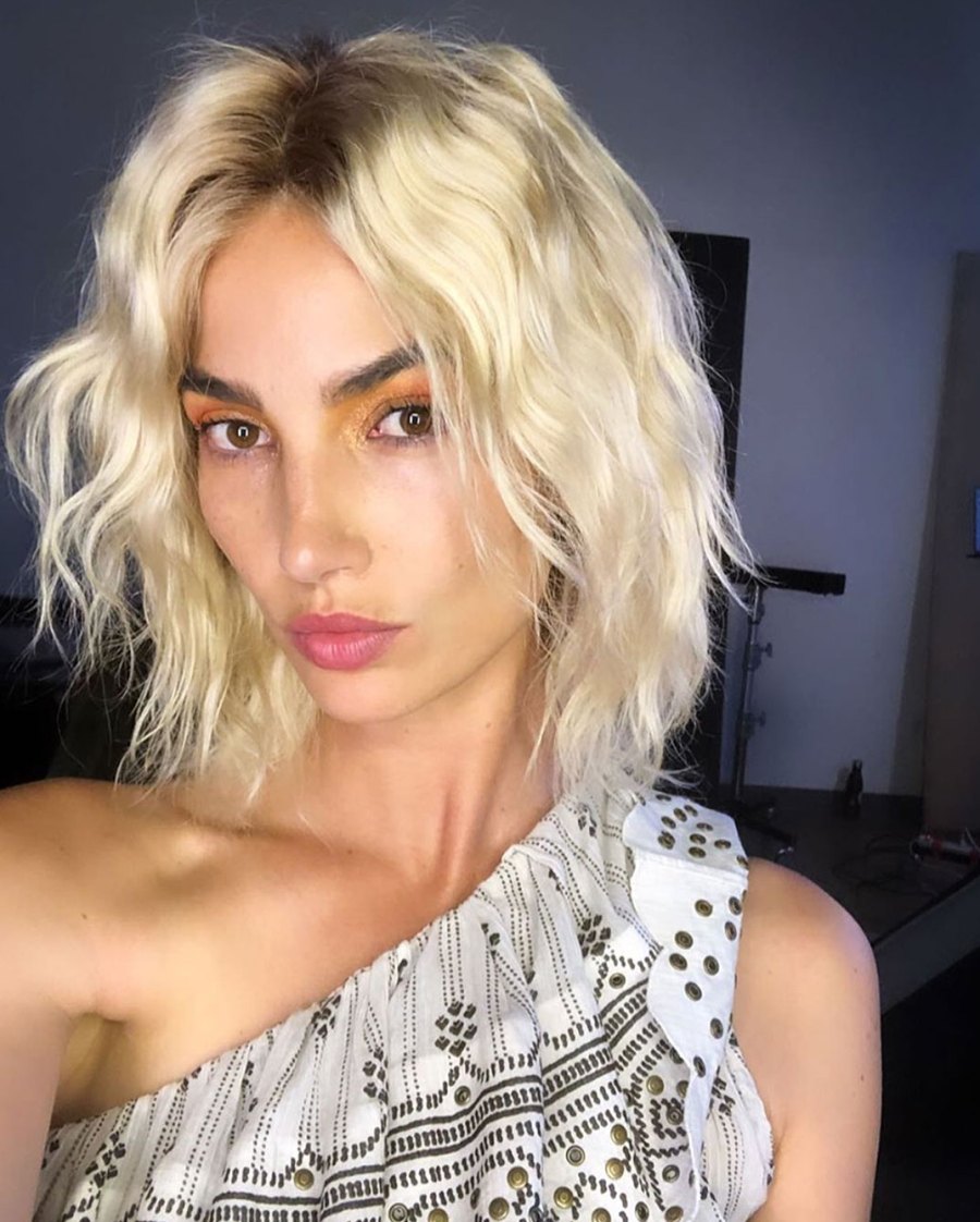 Lily Aldridge Blonde Wig Instagram July 14, 2019