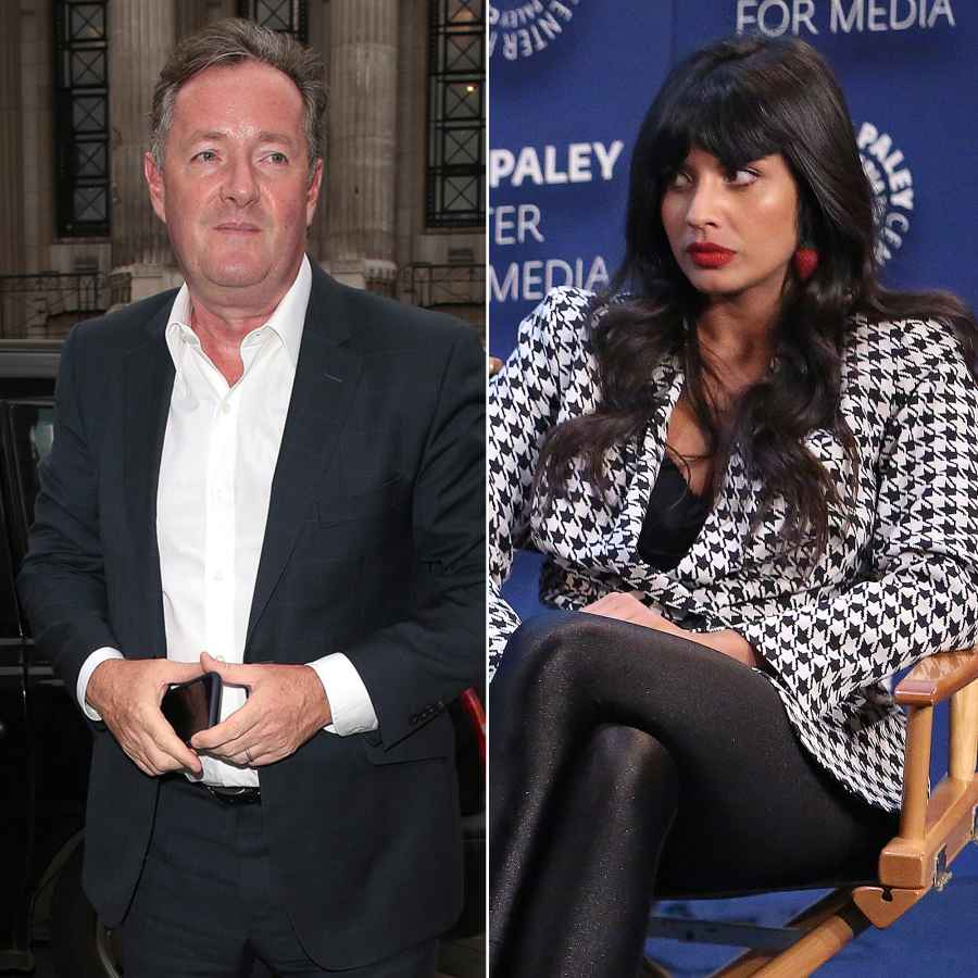 Piers Morgan and Jameela Jamil