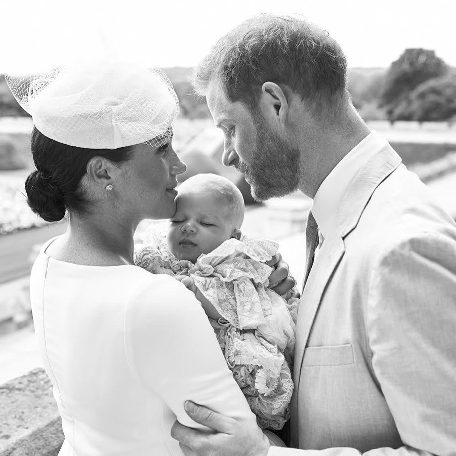 Prince Harry and Duchess Meghan Release Adorable Family Portraits From Son Archie's Christening