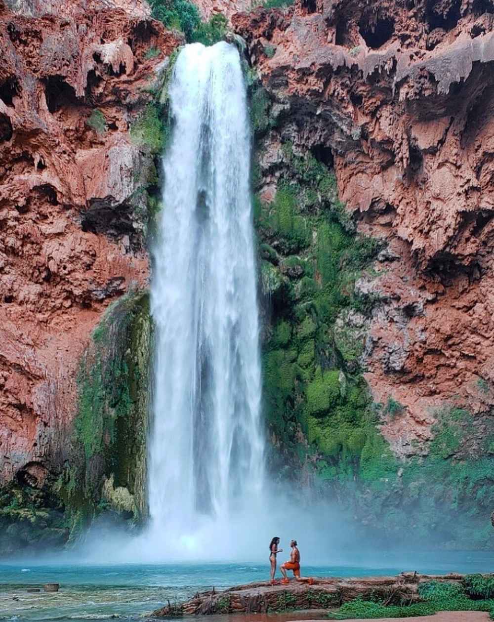 Vanessa Morgan and Michael Kopech Engaged Under Waterfall