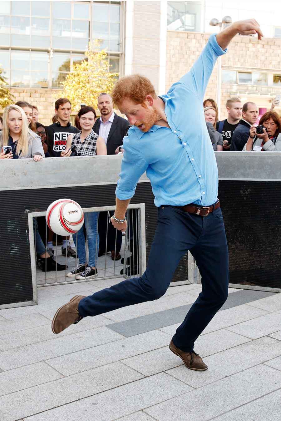 celebrities playing soccer